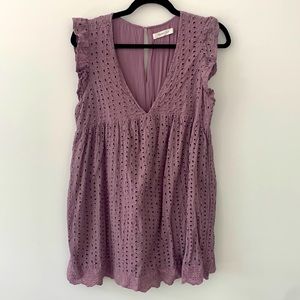 Medium Purple/lilac mini Dress w/built-in shorts